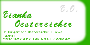 bianka oestereicher business card